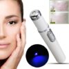 Pen-shaped device delivering targeted blue light for acne healing