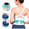 Swan-shaped ergonomic neck massager for targeted cervical massage