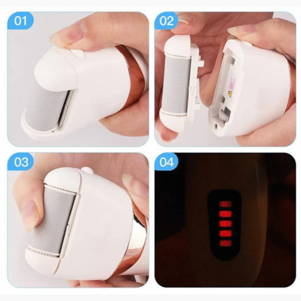 Electric foot file with adjustable dual-speed feature for custom care