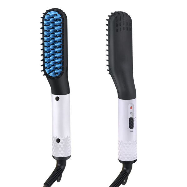 Multifunctional electric hot comb for styling men’s beards and hair at home