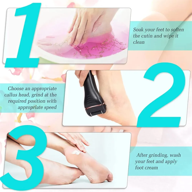 Removing tough calluses with the best electric foot callus remover