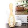 Handcrafted wooden hair comb designed for smooth detangling and shine