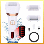 Full rechargeable foot grinder kit with 3 roller heads and charger
