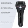 Built-in LED for targeting thick calluses and dry skin
