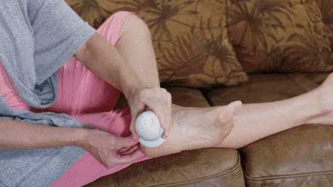 Hard skin remover for feet gif